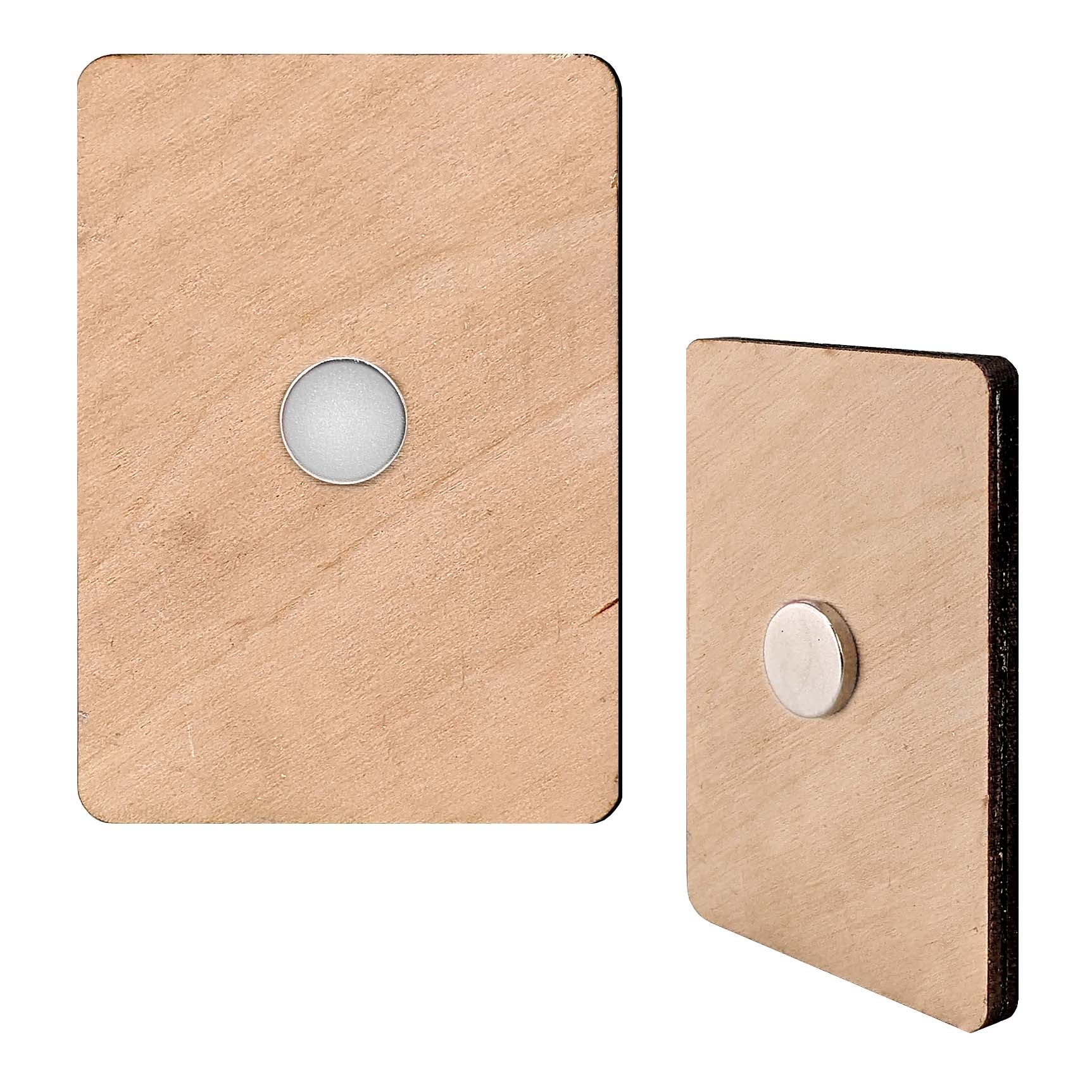 Dogs Decorative Eco Wood Magnets Set of 6 by G. Debrekht - Pets Dog and Cat Decor - 8090017G-S6