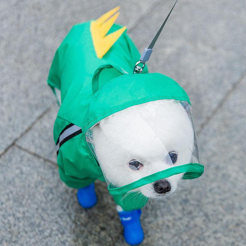Autumn Pet Rainy Clothes - Small Dog Puppies Raincoat